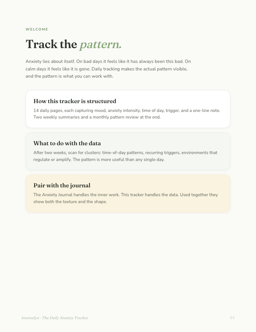 Anxiety Toolkit interior page preview 2