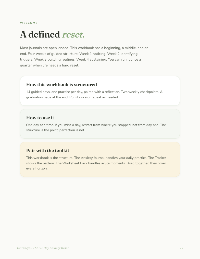 Anxiety Toolkit interior page preview 4