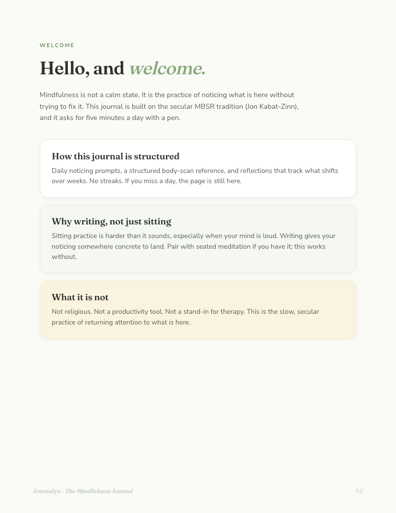 Mindfulness Toolkit interior page preview 1