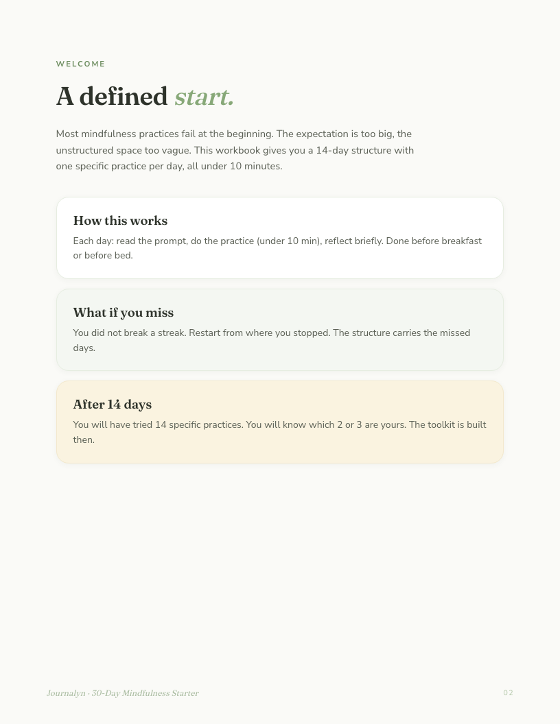 Mindfulness Toolkit interior page preview 4