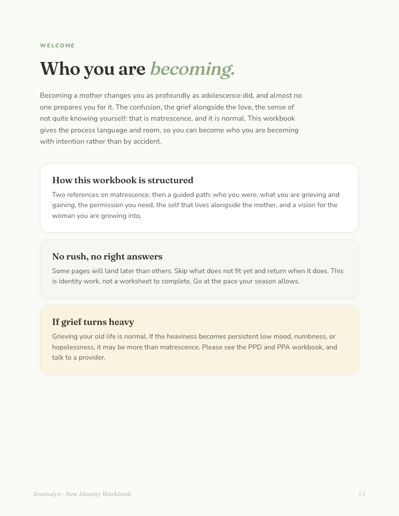 Postpartum Toolkit interior page preview 3