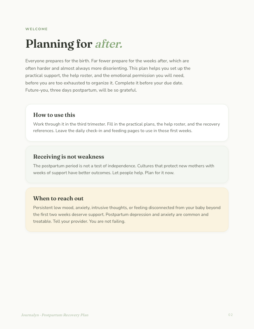 Pregnancy Memory Toolkit interior page preview 4