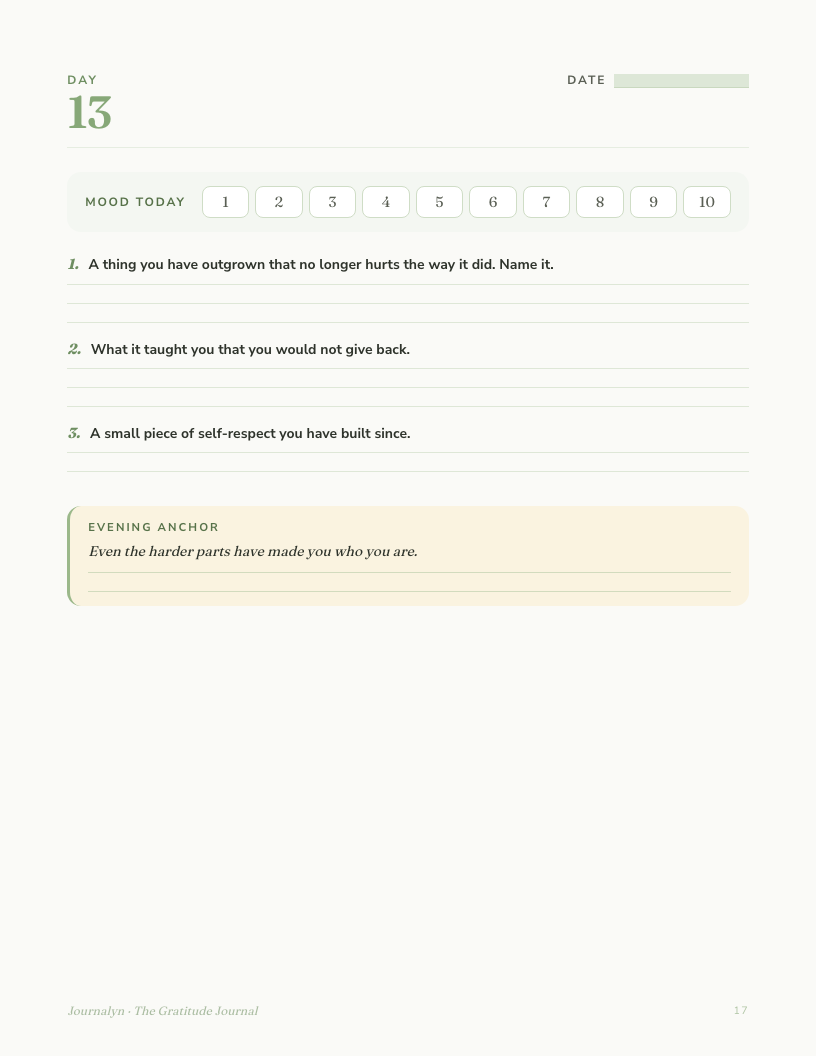 Printable Gratitude Journal for Women interior page preview 3