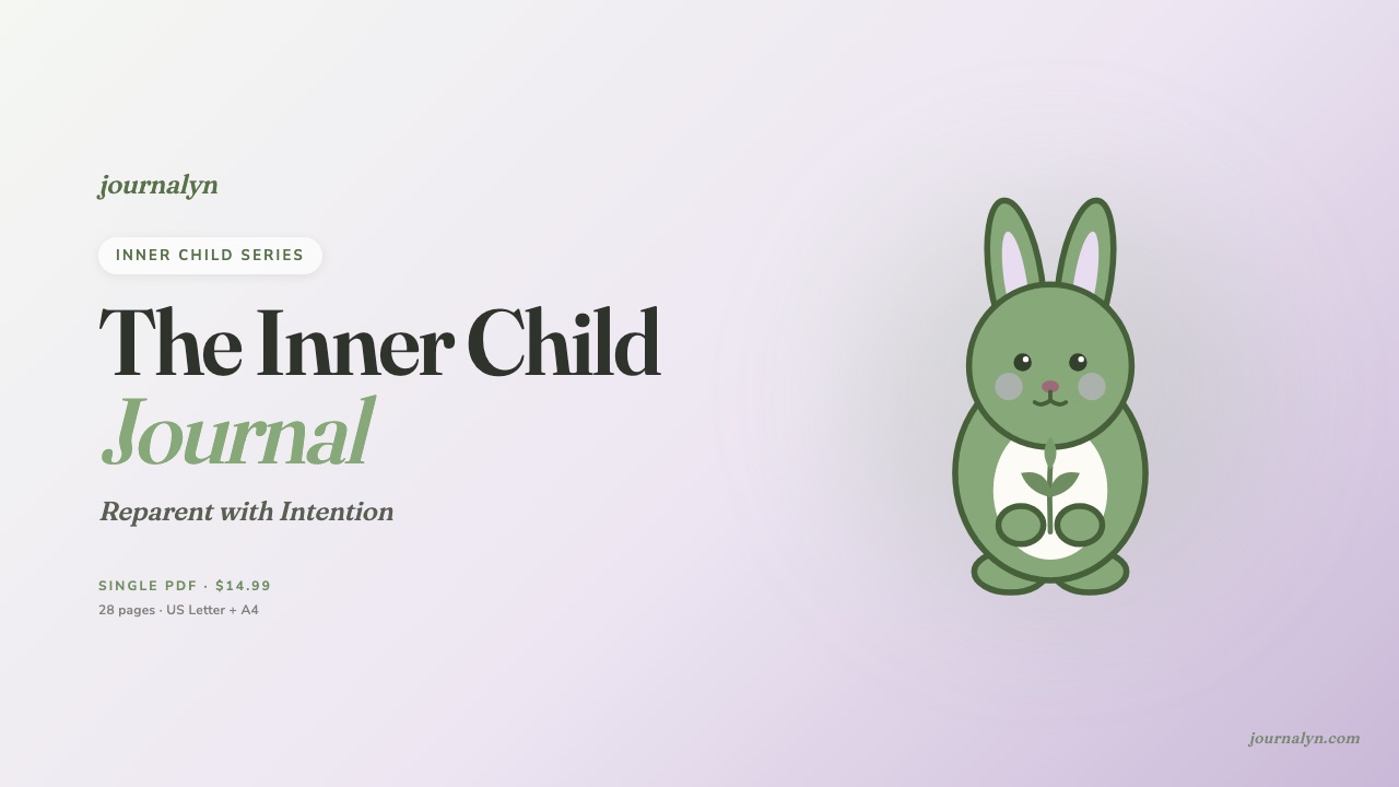 Printable Inner Child Healing Journal cover