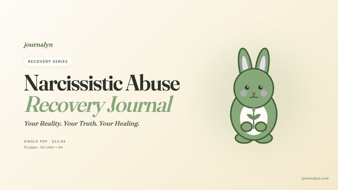 Narcissistic Abuse Recovery Journal cover