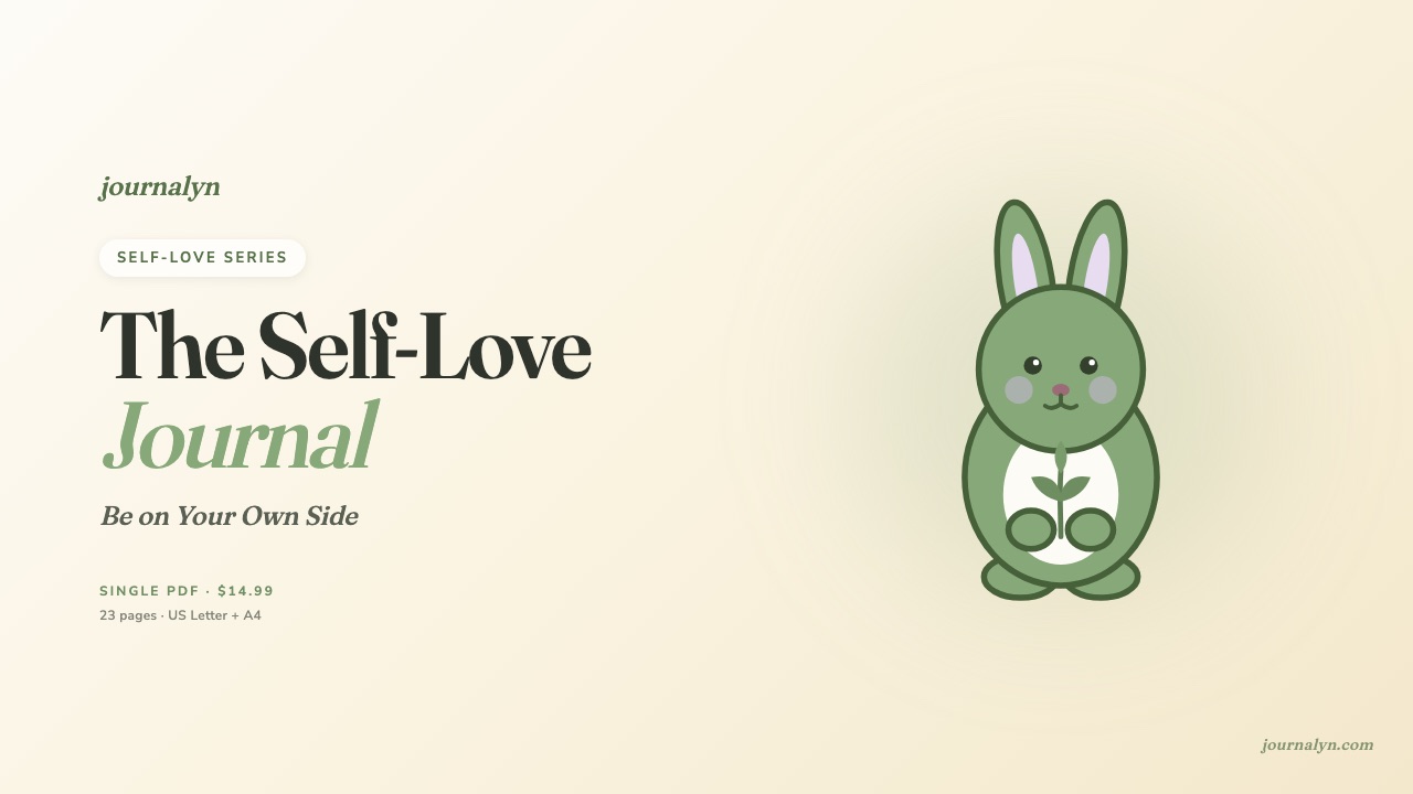 Printable Self-Love Journal cover