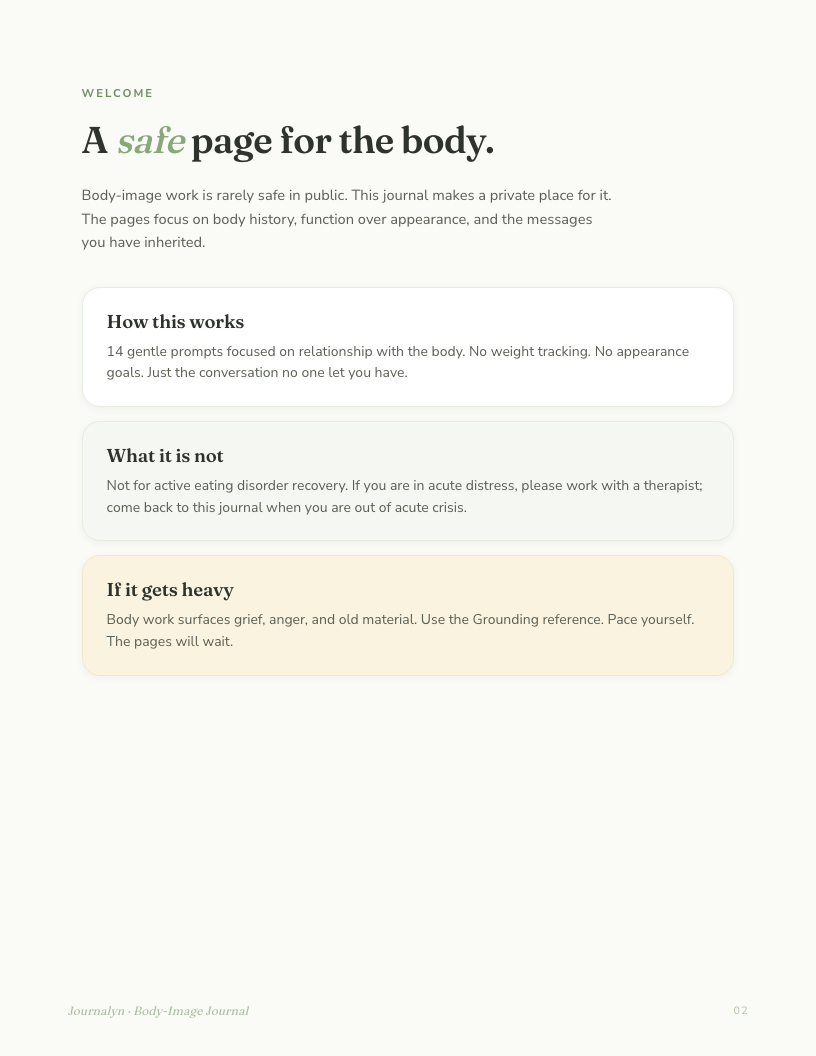 Self-Love Printable Collection interior page preview 3