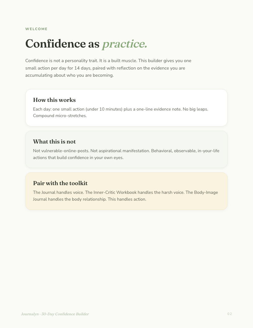 Self-Love Toolkit interior page preview 4