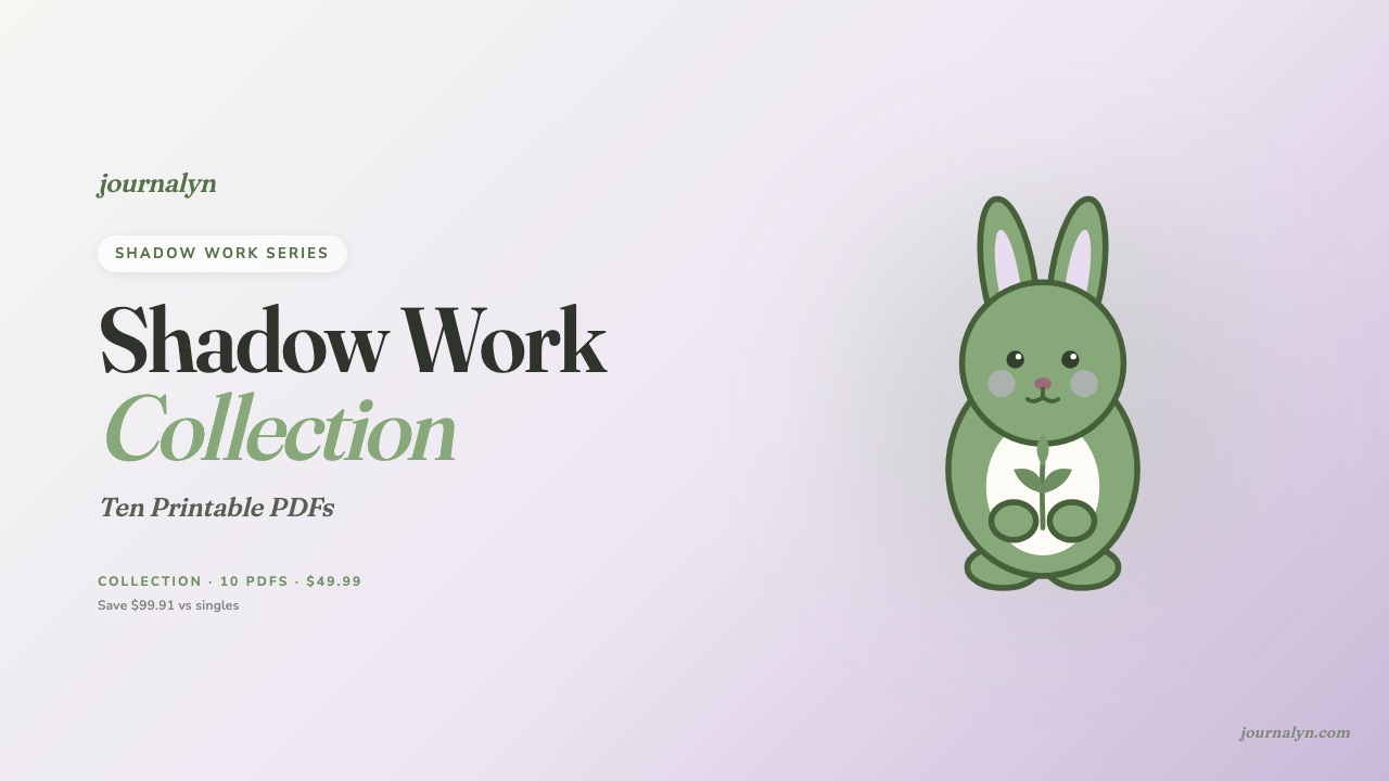 Shadow Work Printable Collection cover