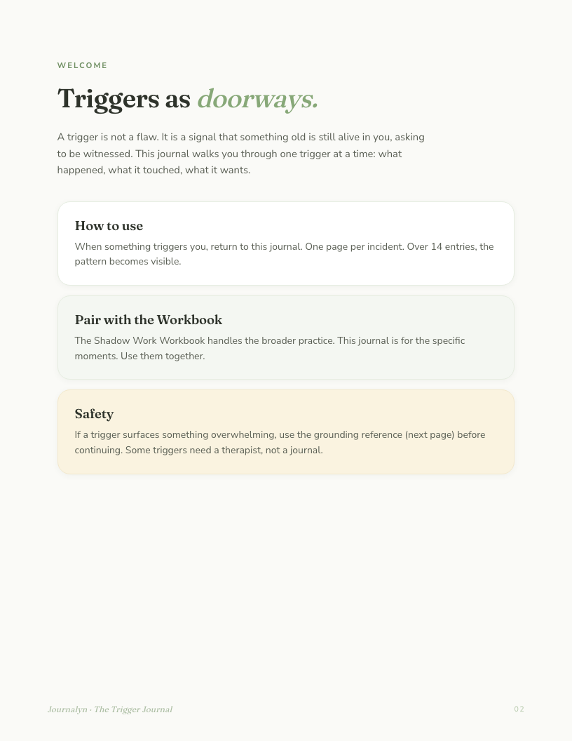 Shadow Work Toolkit interior page preview 2