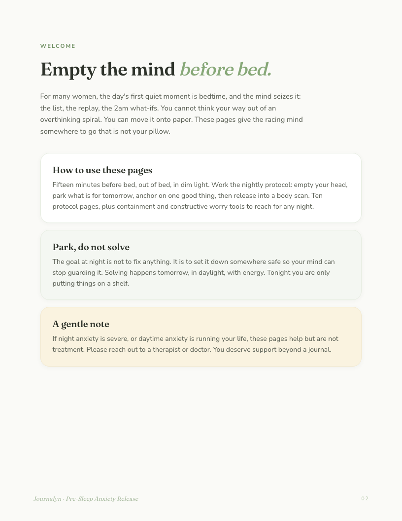 Sleep Toolkit interior page preview 3