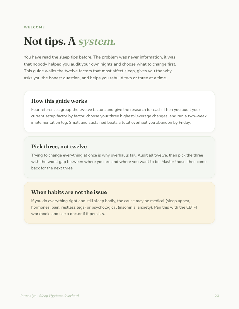 Sleep Toolkit interior page preview 4