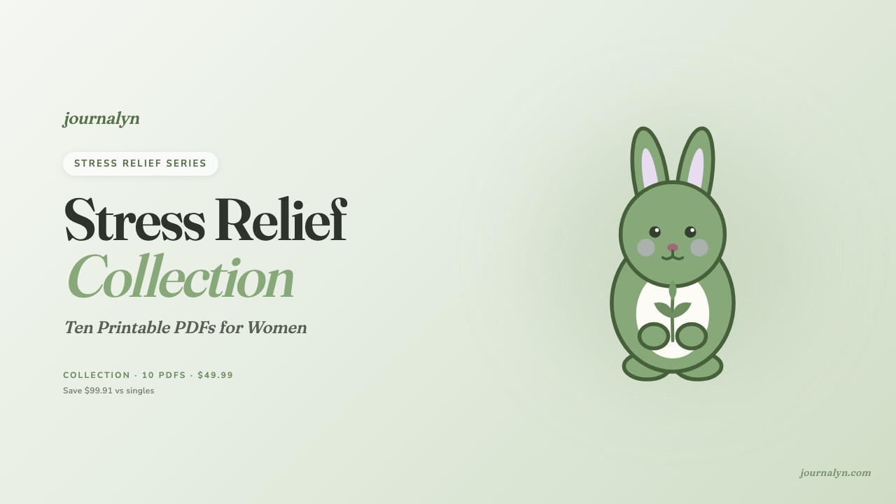 Stress Relief Printable Collection cover